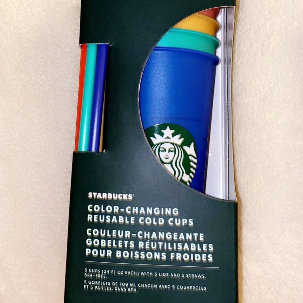 Starbucks color changing reusable cold cups